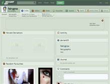 Tablet Screenshot of fairygrax.deviantart.com