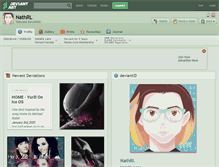 Tablet Screenshot of nathrl.deviantart.com