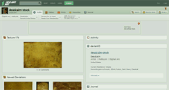 Desktop Screenshot of deadcalm-stock.deviantart.com