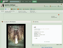 Tablet Screenshot of lipstick-mistique.deviantart.com