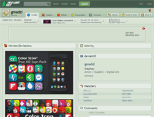 Tablet Screenshot of gmadzl.deviantart.com