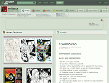 Tablet Screenshot of mvitacca.deviantart.com