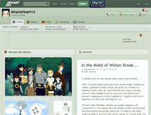 Tablet Screenshot of miracleheart14.deviantart.com