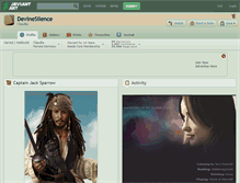 Tablet Screenshot of devinesilence.deviantart.com