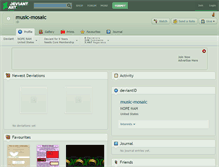 Tablet Screenshot of music-mosaic.deviantart.com