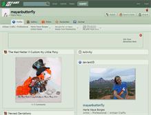 Tablet Screenshot of mayanbutterfly.deviantart.com