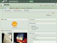Tablet Screenshot of janiczek.deviantart.com