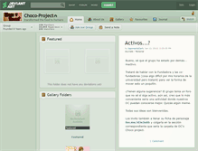 Tablet Screenshot of choco-project.deviantart.com