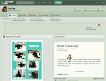 Tablet Screenshot of dantae.deviantart.com