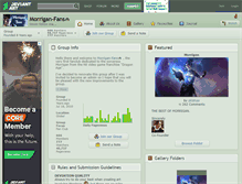 Tablet Screenshot of morrigan-fans.deviantart.com