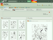 Tablet Screenshot of hienfan.deviantart.com