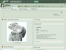 Tablet Screenshot of okedao.deviantart.com