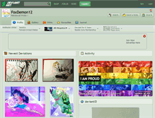 Tablet Screenshot of foxdemon12.deviantart.com