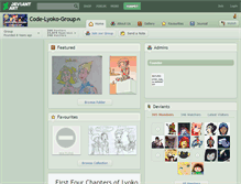 Tablet Screenshot of code-lyoko-group.deviantart.com