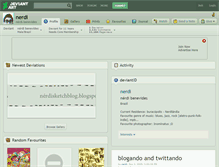 Tablet Screenshot of nerdi.deviantart.com