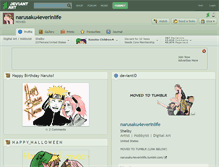 Tablet Screenshot of narusaku4everinlife.deviantart.com