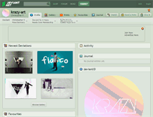 Tablet Screenshot of krazy-art.deviantart.com