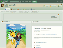 Tablet Screenshot of luinil-azuretoile.deviantart.com