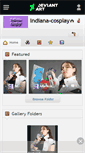 Mobile Screenshot of indiana-cosplay.deviantart.com
