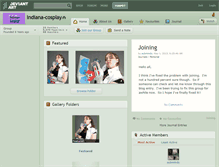 Tablet Screenshot of indiana-cosplay.deviantart.com