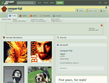 Tablet Screenshot of conquer-fuji.deviantart.com