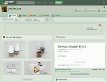 Tablet Screenshot of dudufactory.deviantart.com