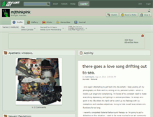 Tablet Screenshot of mjthinkpink.deviantart.com