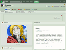 Tablet Screenshot of derogatory1.deviantart.com