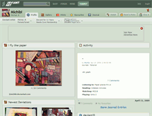 Tablet Screenshot of michibi.deviantart.com