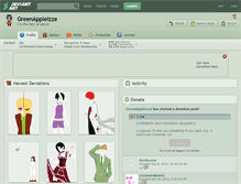 Tablet Screenshot of greenappleizze.deviantart.com