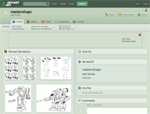 Tablet Screenshot of masterofcaps.deviantart.com