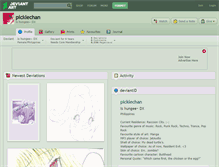 Tablet Screenshot of picklechan.deviantart.com