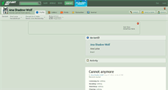Desktop Screenshot of ana-shadow-wolf.deviantart.com
