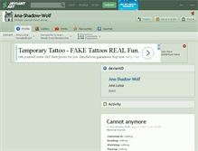 Tablet Screenshot of ana-shadow-wolf.deviantart.com