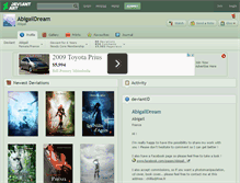 Tablet Screenshot of abigaildream.deviantart.com