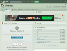 Tablet Screenshot of primal-blurr.deviantart.com