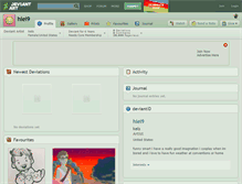 Tablet Screenshot of hiei9.deviantart.com
