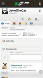Mobile Screenshot of jewelthecat.deviantart.com