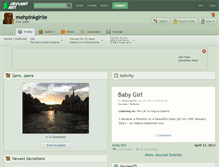 Tablet Screenshot of mehpinkgirlie.deviantart.com
