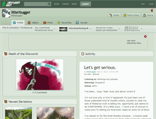 Tablet Screenshot of litterbugger.deviantart.com