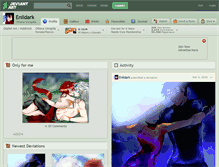 Tablet Screenshot of enildark.deviantart.com