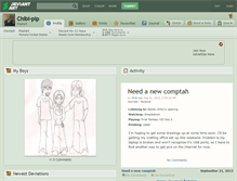 Tablet Screenshot of chibi-pip.deviantart.com