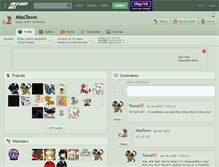 Tablet Screenshot of misstown.deviantart.com