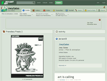 Tablet Screenshot of joeygates.deviantart.com