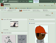 Tablet Screenshot of dogman93.deviantart.com