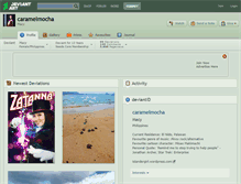 Tablet Screenshot of caramelmocha.deviantart.com