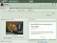 Tablet Screenshot of nex415.deviantart.com