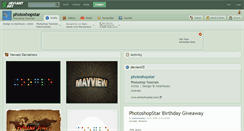 Desktop Screenshot of photoshopstar.deviantart.com
