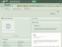 Tablet Screenshot of omo-art.deviantart.com