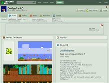 Tablet Screenshot of goldenfranko.deviantart.com